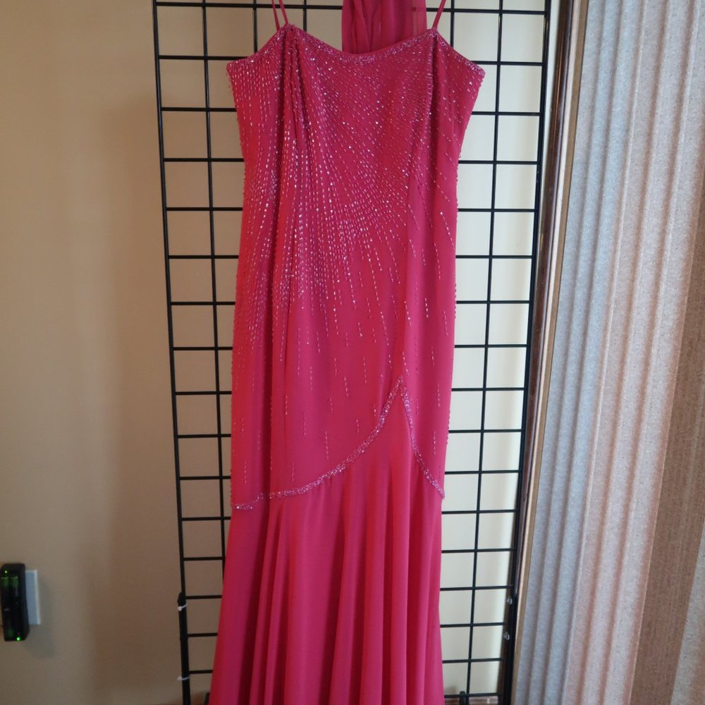 OnlyYou Collection Color: Magenta Evening Dress - Never Worn - Sz. 9/10